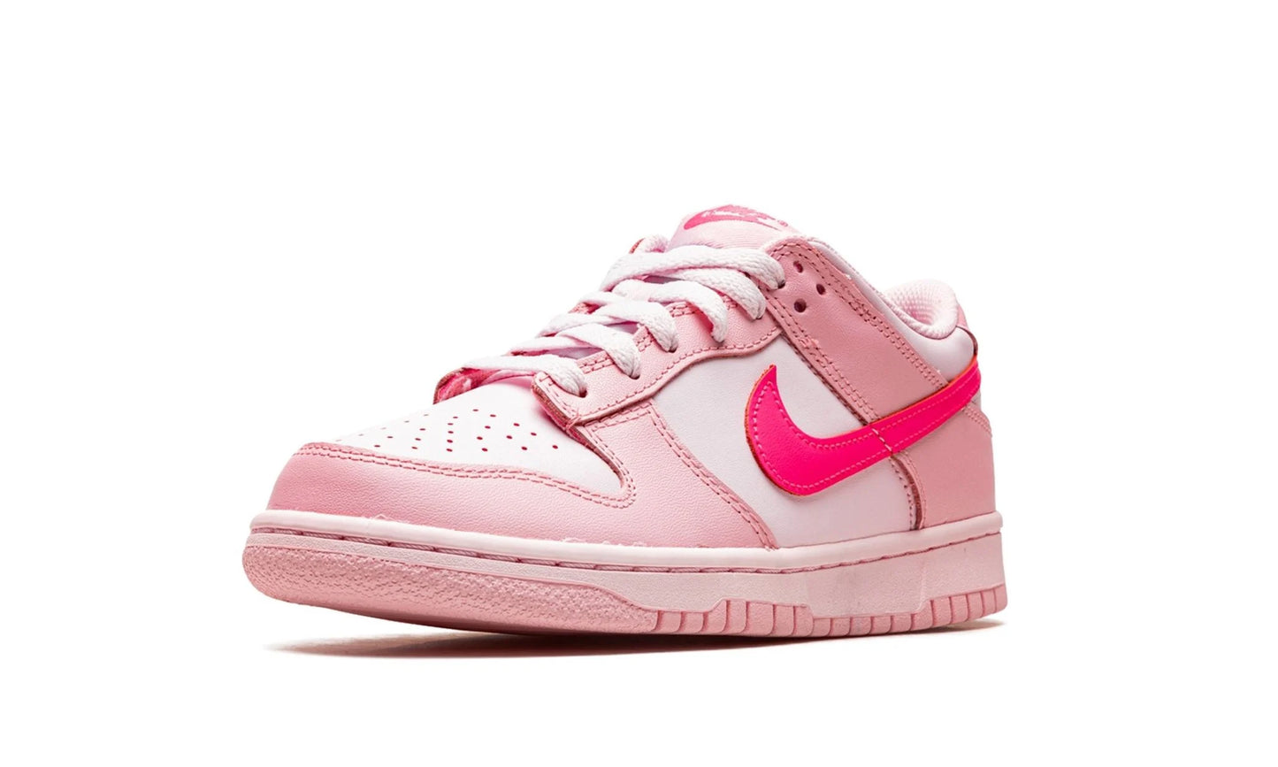 Nike Dunk Low Triple Pink GS Single Shoe Front View