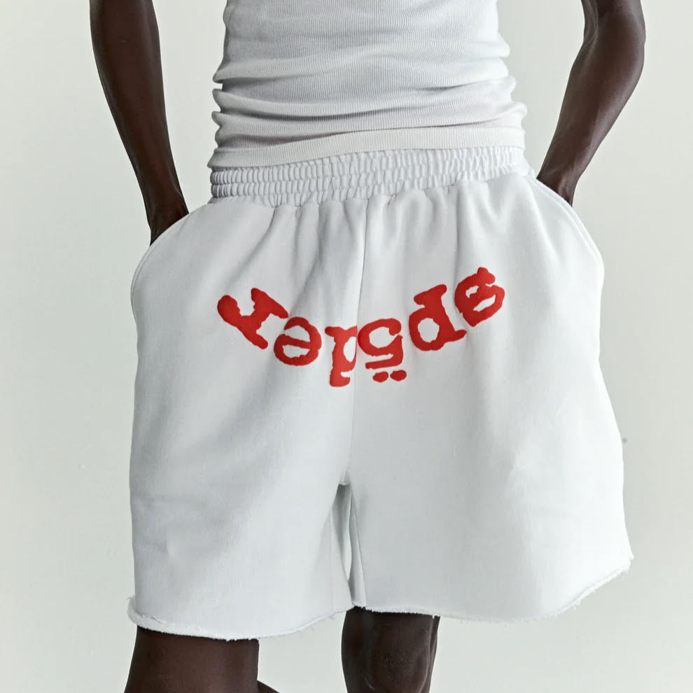 Sp5der White Orange OG Web V2 Shorts