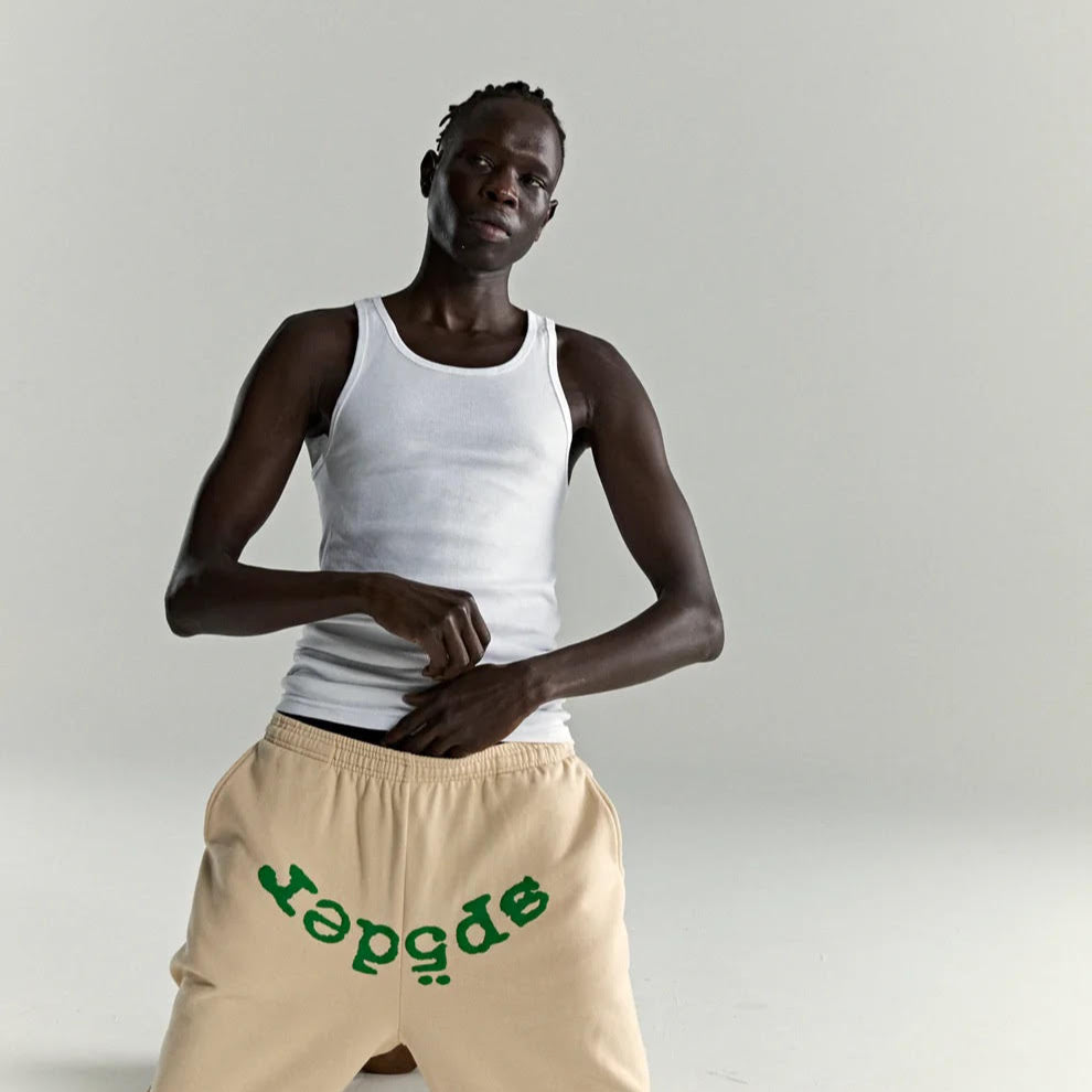 Sp5der Cream OG Web V2 Sweatpants
