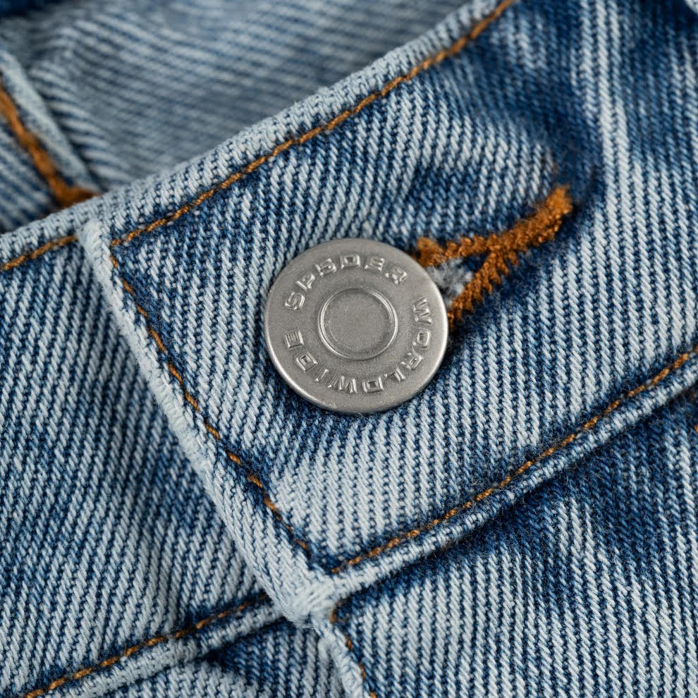 Sp5der Light Blue Wash Beluga Denim