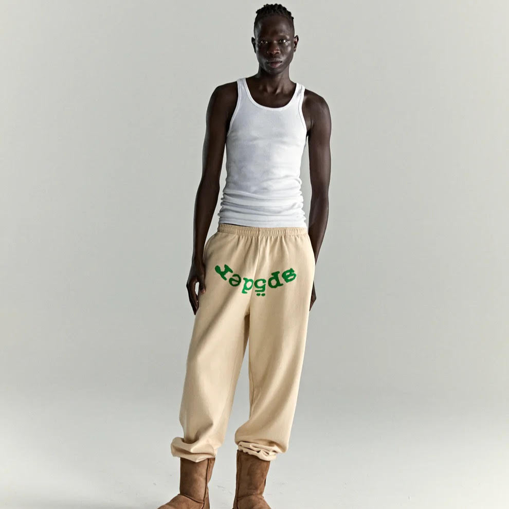Sp5der Cream OG Web V2 Sweatpants
