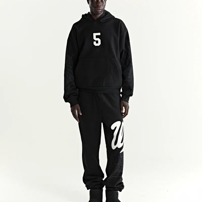 Sp5der Black Stadium Hoodie