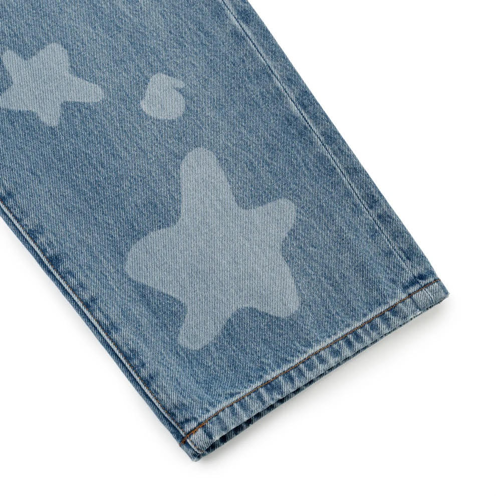 Sp5der Light Blue Wash Beluga Denim