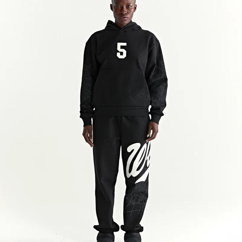 Sp5der Black Stadium Hoodie