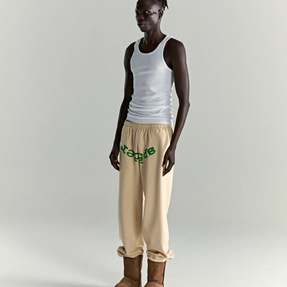 Sp5der Cream OG Web V2 Sweatpants