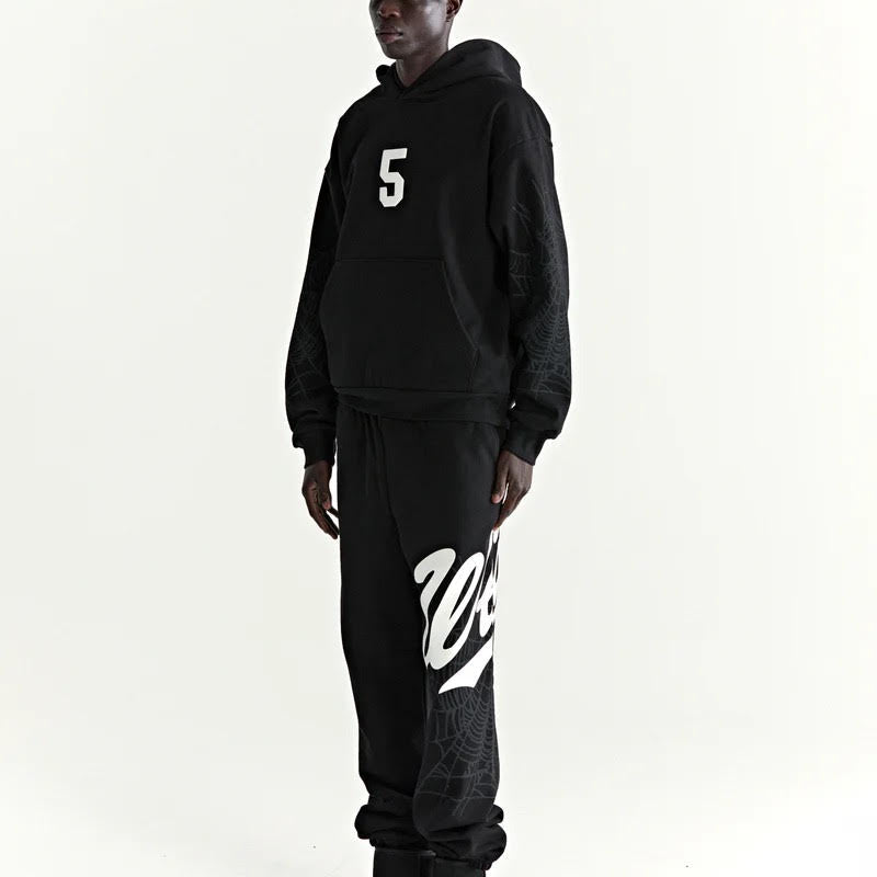 Sp5der Black Stadium Hoodie