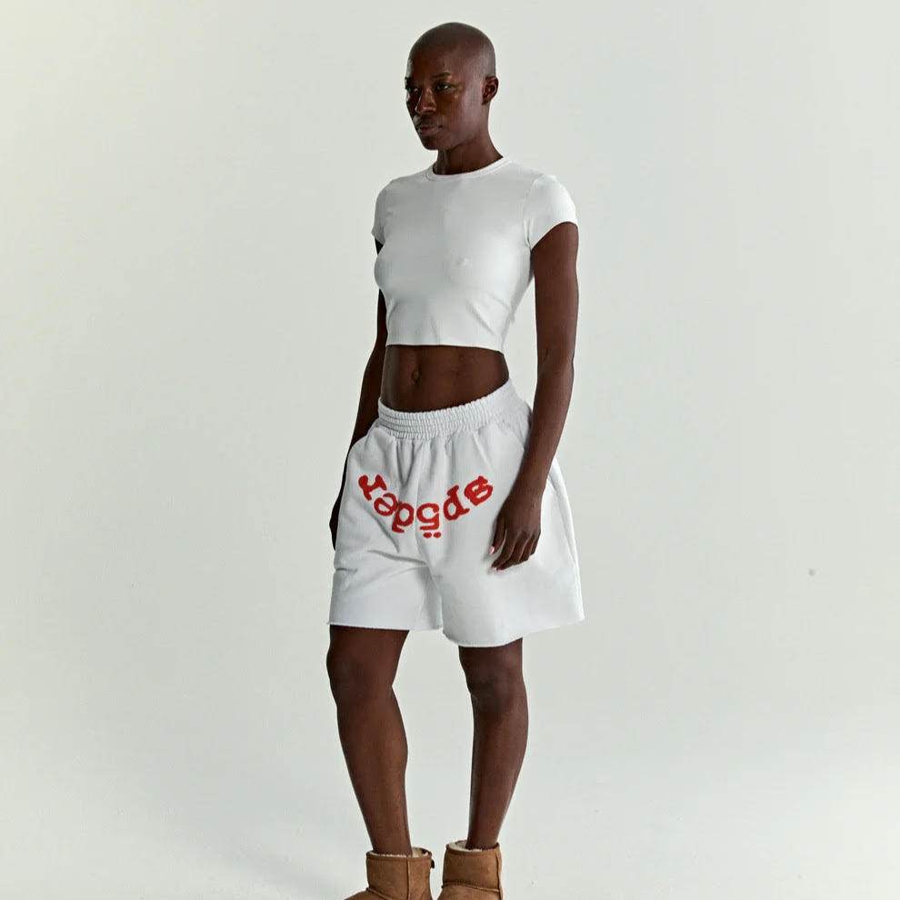 Sp5der White Orange OG Web V2 Shorts